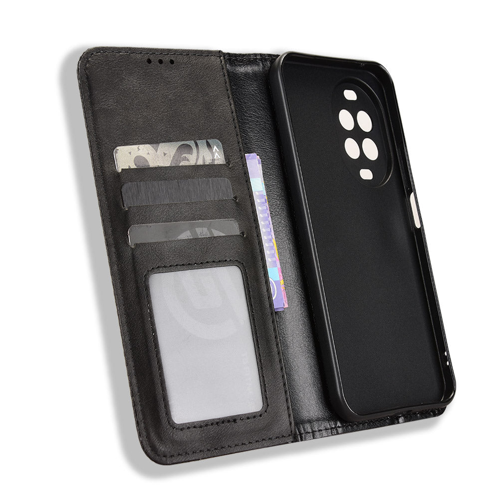 For Huawei nova 16z 5G Leather Case Wallet Stand Retro Texture Phone Cover