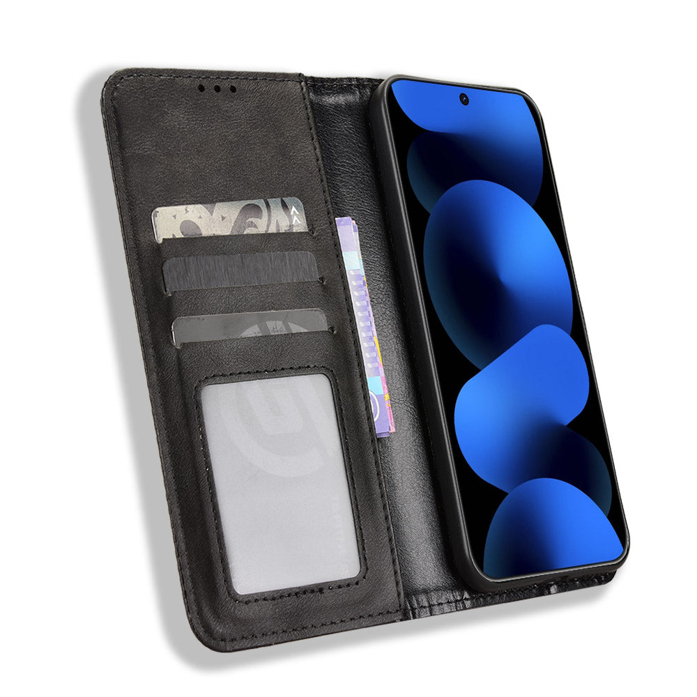 For Huawei nova 16z 5G Leather Case Wallet Stand Retro Texture Phone Cover
