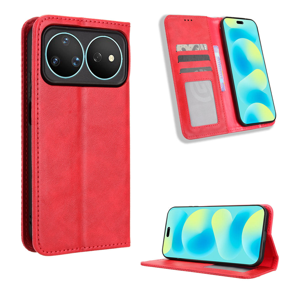 For Huawei nova 16 Pro 5G / Huawei nova 16 Ultra 5G Leather Case Wallet Stand Retro Texture Phone Cover