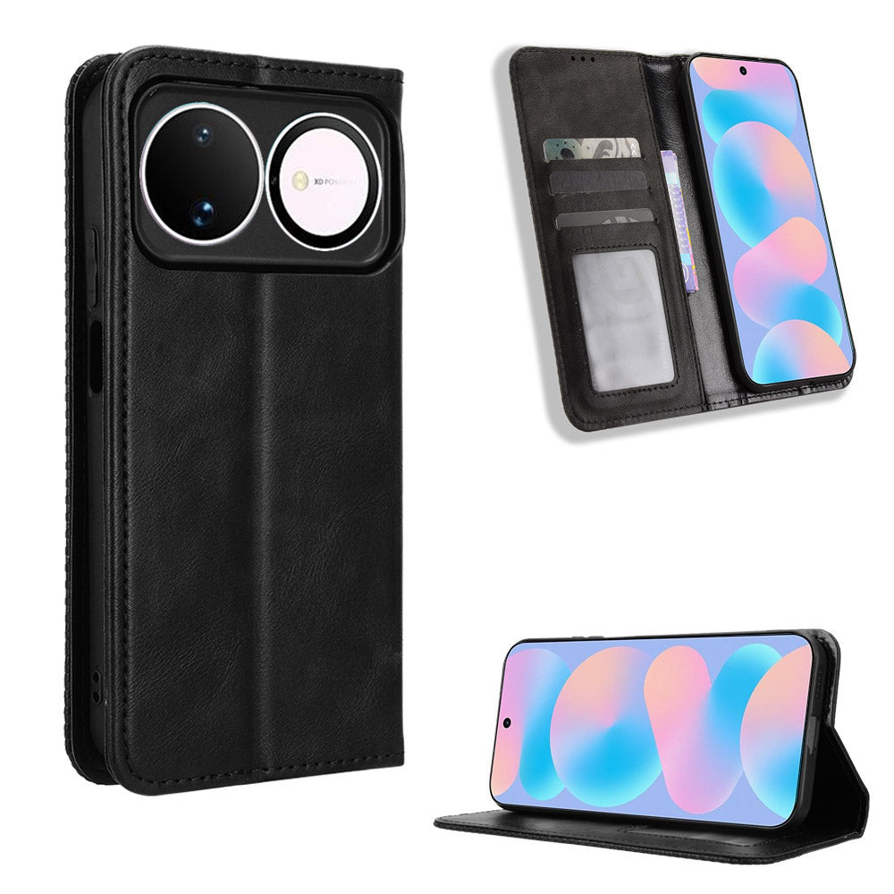 Huawei Nova 16s 5G / 16 5G Läderfodral Plånboksfodral Retro Textur mobilskal