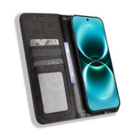 For Huawei Enjoy 90 Pro Max / Huawei nova 15 Max Leather Case Wallet Stand Retro Texture Phone Cover