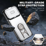 For Xiaomi 17T Case with Slide Camera Cover Kickstand PC + TPU Protective Phone Shell