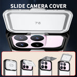For Xiaomi 17T Case with Slide Camera Cover Kickstand PC + TPU Protective Phone Shell