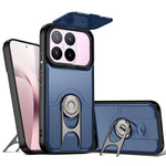Til Xiaomi 17T Cover med skydelåge til kamera, støttefod, PC + TPU Beskyttende Telefoncover