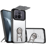 For Xiaomi 17T Pro Case with Slide Camera Cover Kickstand PC + TPU Protective Phone Shell