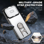 For Xiaomi 17T Pro Case with Slide Camera Cover Kickstand PC + TPU Protective Phone Shell