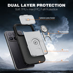 Til Xiaomi 17T Pro Cover med Skydbart Kameralåg Støttefod PC + TPU Beskyttende Telefoncover