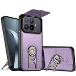 For Xiaomi 17T Pro Case with Slide Camera Cover Kickstand PC + TPU Protective Phone Shell