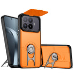 Til Xiaomi 17T Pro Cover med Skydbart Kameralåg Støttefod PC + TPU Beskyttende Telefoncover