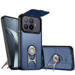 Til Xiaomi 17T Pro Cover med Skydbart Kameralåg Støttefod PC + TPU Beskyttende Telefoncover