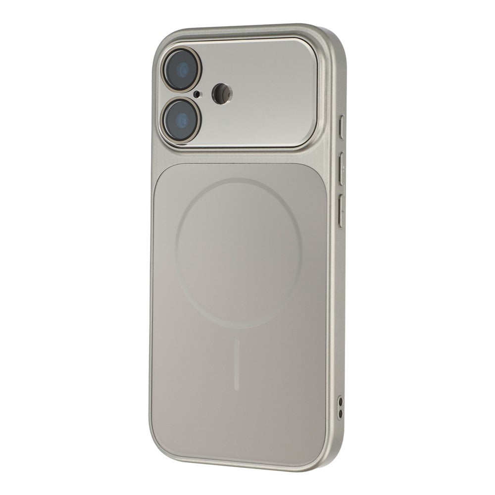 Til iPhone 16 Magnetisk Cover AG Mat PC + TPU Stødabsorberende Telefoncover med Linsefilm