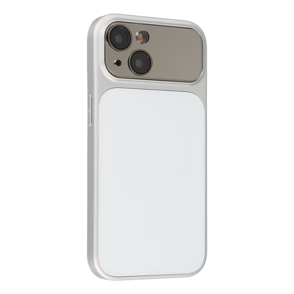 For iPhone 15 Magnetic Case AG Matte PC + TPU Shockproof Phone Cover with Lens Film