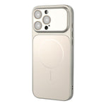 Til iPhone 16 Pro Magnetisk Cover AG Mat PC + TPU Stødsikkert Telefoncover med Linsefilm