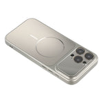 For iPhone 16 Pro Max Magnetic Case AG Matte PC + TPU Shockproof Phone Cover with Lens Film
