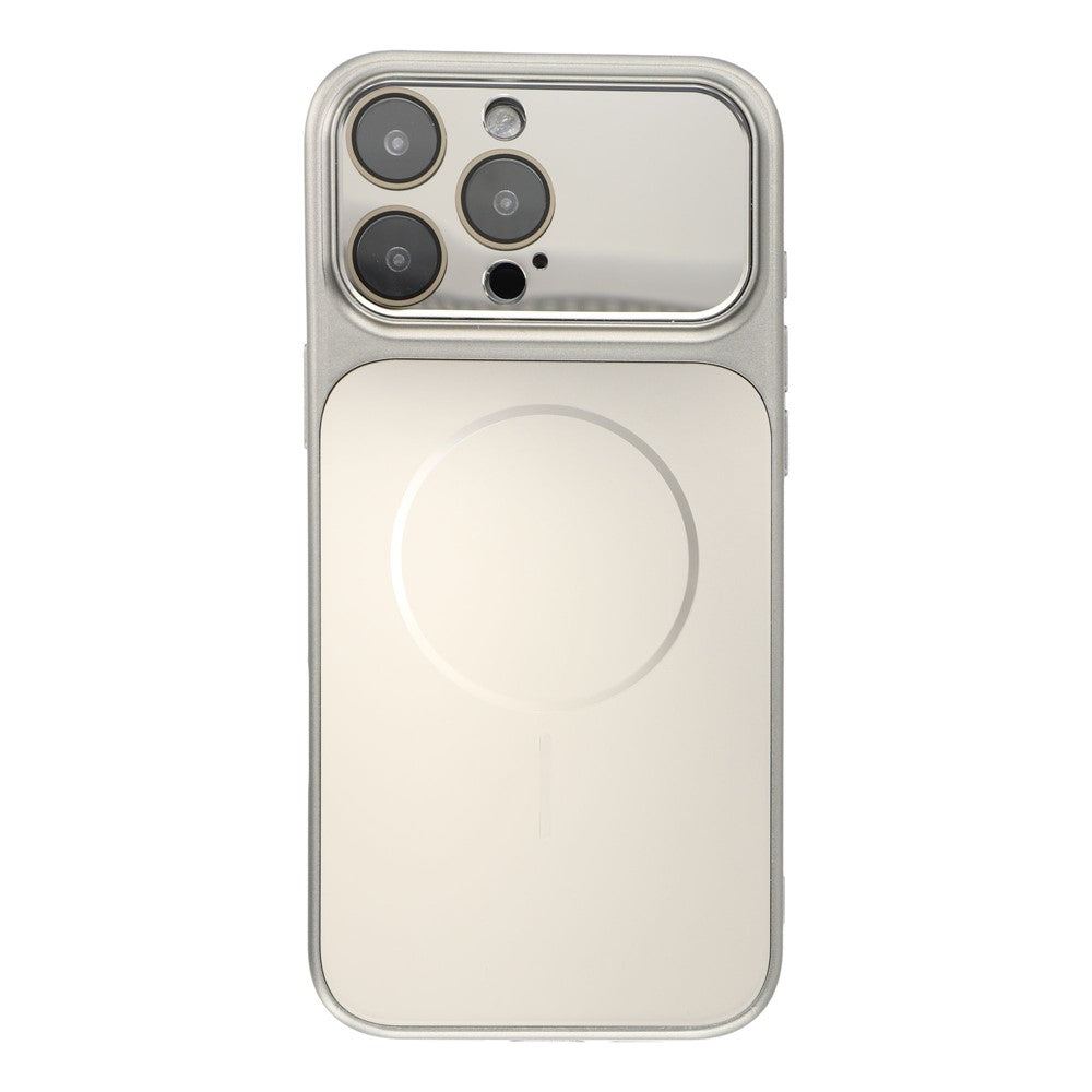 For iPhone 15 Pro Magnetic Case AG Matte PC + TPU Shockproof Phone Cover with Lens Film