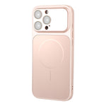 For iPhone 15 Pro Magnetic Case AG Matte PC + TPU Shockproof Phone Cover with Lens Film