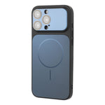 For iPhone 15 Pro Magnetic Case AG Matte PC + TPU Shockproof Phone Cover with Lens Film
