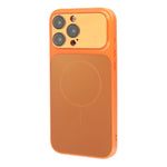 For iPhone 15 Pro Magnetic Case AG Matte PC + TPU Shockproof Phone Cover with Lens Film