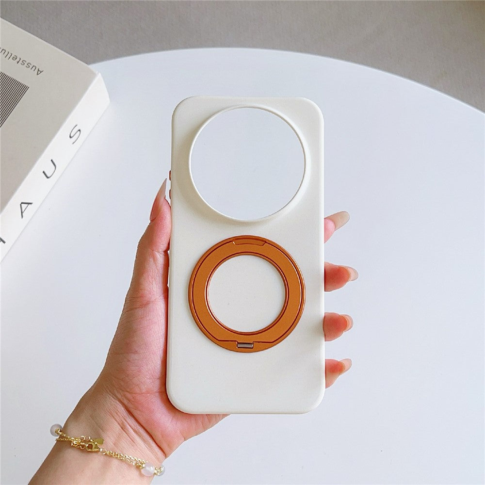 Xiaomi 17 Ultra 5G Magnetiskt Skal Roterande Stöd Matt Textur Anti-Fingeravtryck PC + TPU Stötsäkert mobilskal