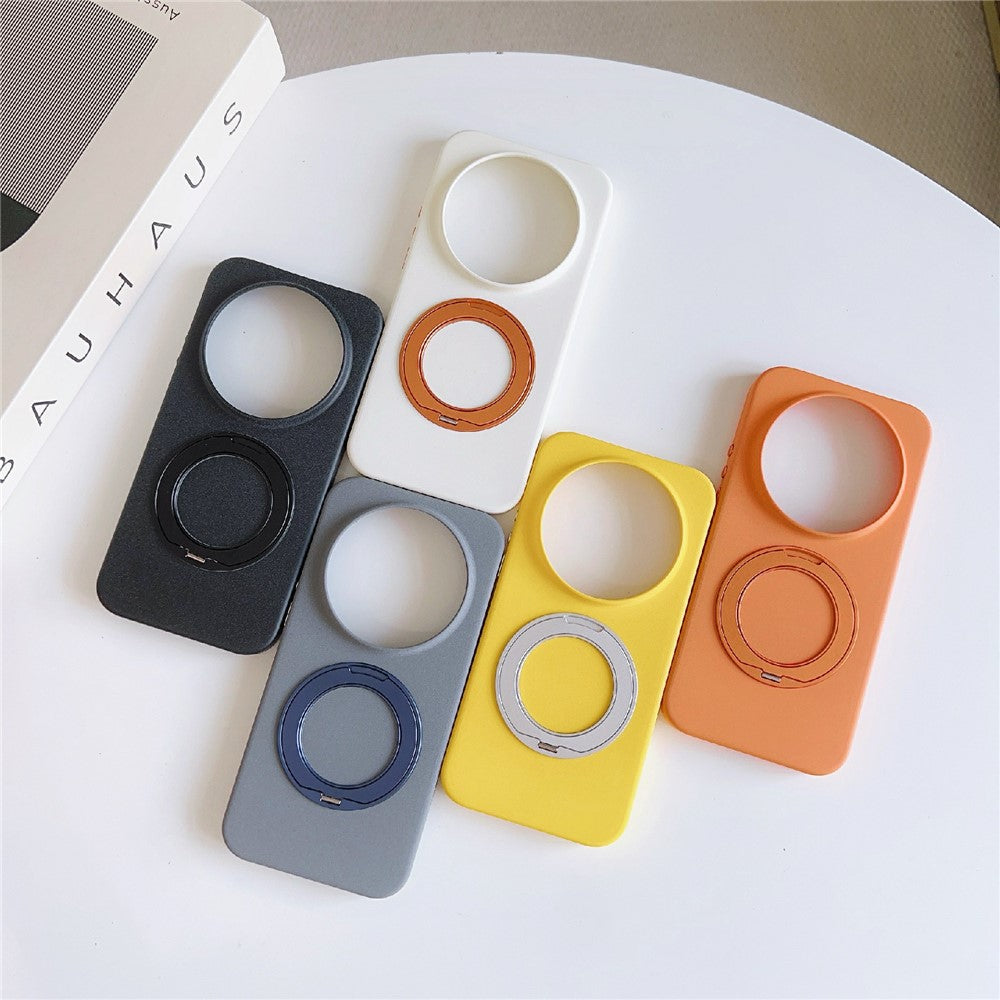 Xiaomi 17 Ultra 5G Magnetiskt Skal Roterande Stöd Matt Textur Anti-Fingeravtryck PC + TPU Stötsäkert mobilskal