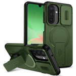 For Samsung Galaxy A27 5G Magnetic Case Kickstand Camera Slider PC + TPU Phone Cover
