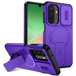 For Samsung Galaxy A27 5G Magnetic Case Kickstand Camera Slider PC + TPU Phone Cover