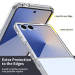 For Samsung Galaxy Z Flip8 Clear Phone Case TPU+Acrylic Shockproof Phone Back Cover