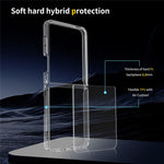 For Samsung Galaxy Z Flip8 Clear Phone Case TPU+Acrylic Shockproof Phone Back Cover