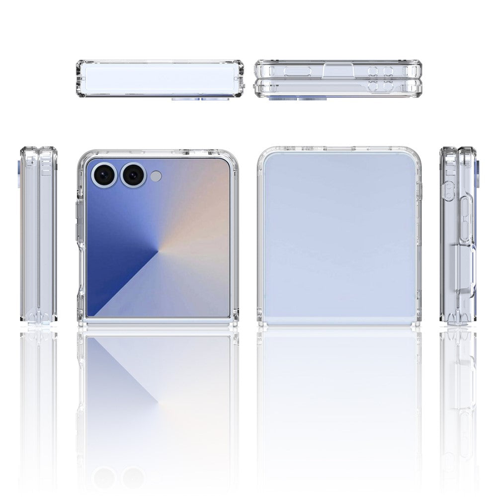 For Samsung Galaxy Z Flip8 Clear Phone Case TPU+Acrylic Shockproof Phone Back Cover