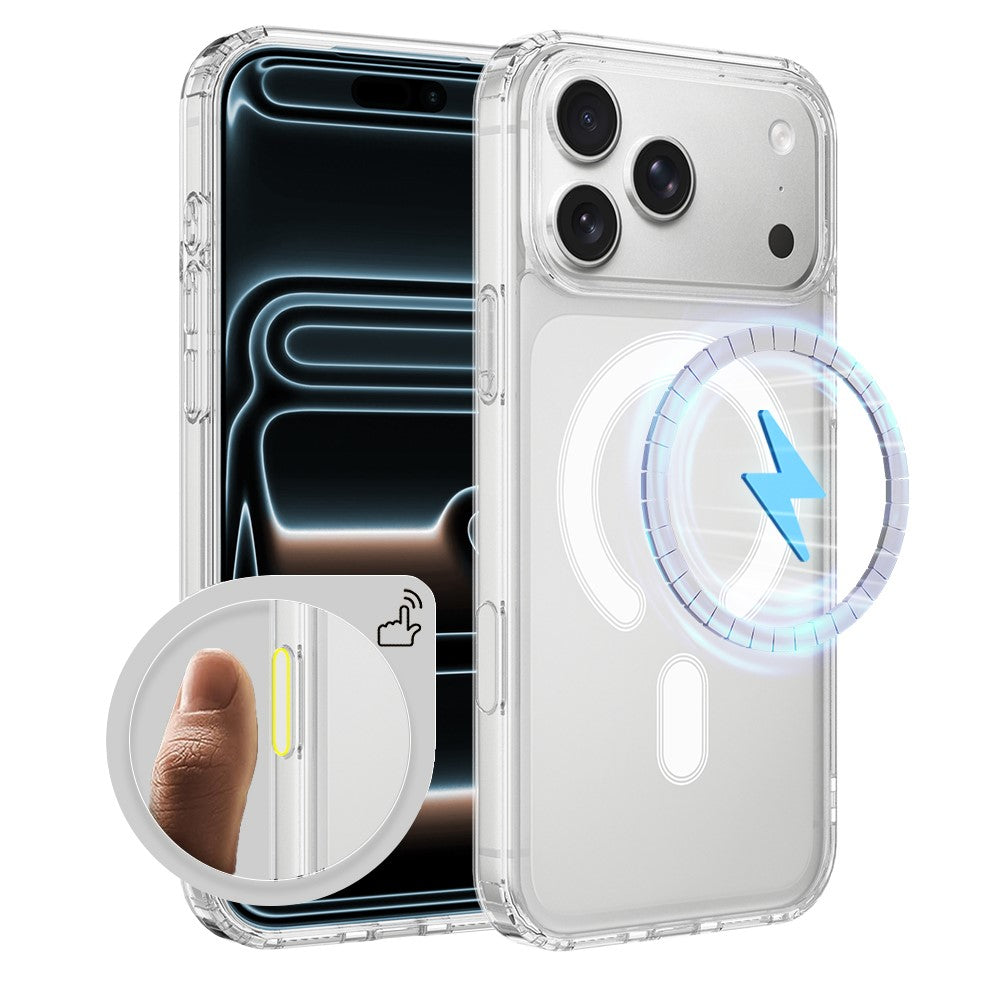 For iPhone 18 Pro Max / 17 Pro Max Magnetic Case TPU + Acrylic Phone Cover with Camera Control Button