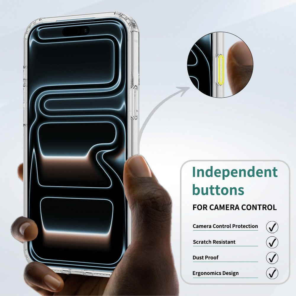 For iPhone 18 Pro Max / 17 Pro Max Magnetic Case TPU + Acrylic Phone Cover with Camera Control Button