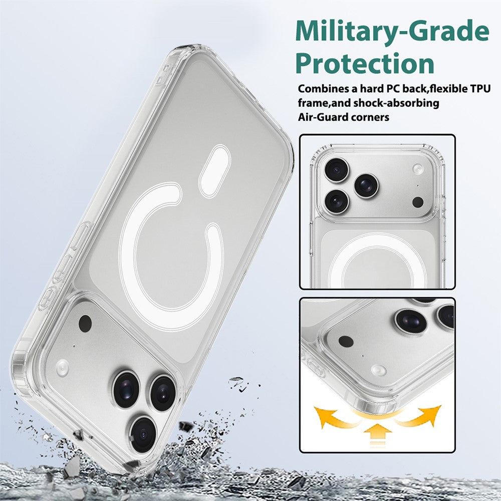 For iPhone 18 Pro Max / 17 Pro Max Magnetic Case TPU + Acrylic Phone Cover with Camera Control Button