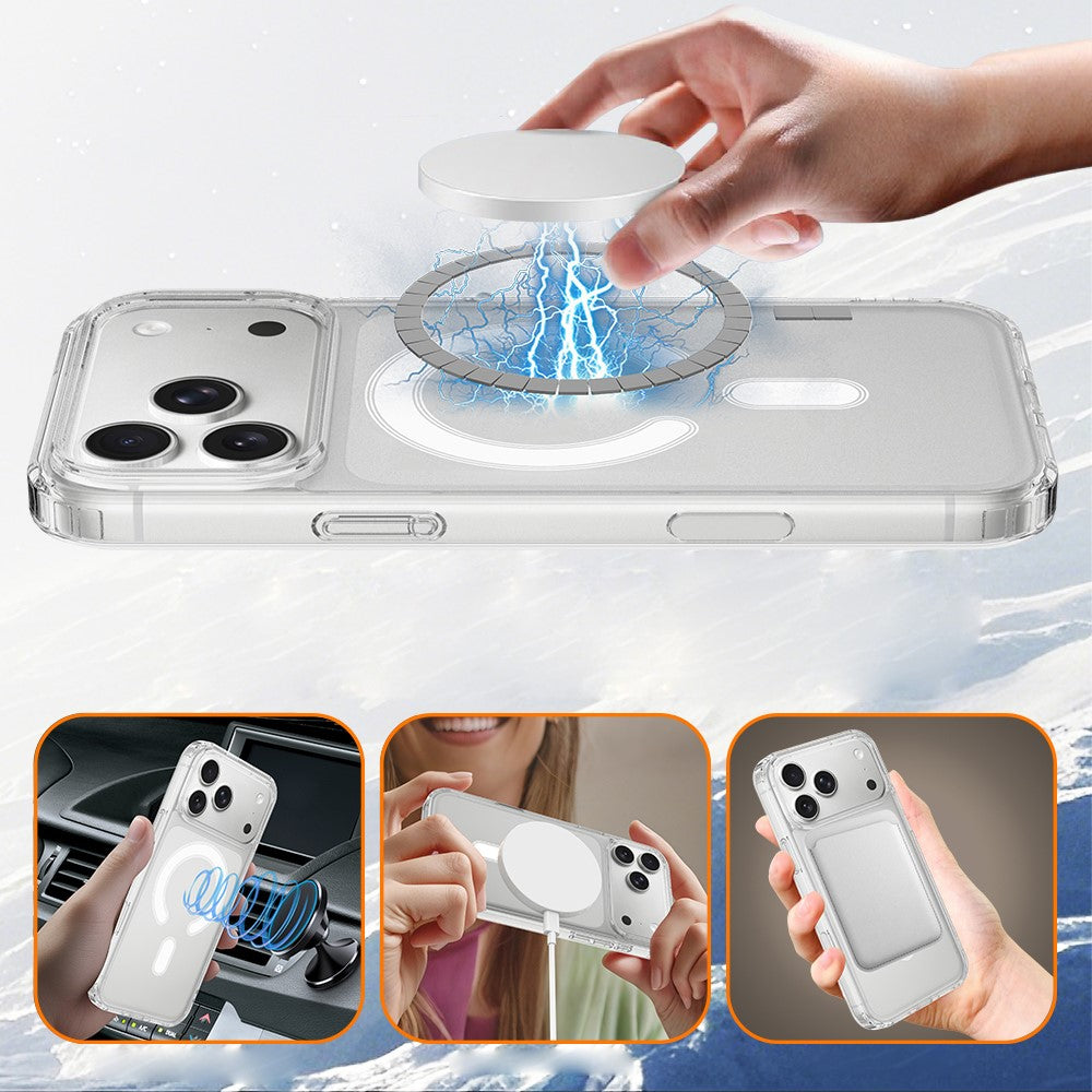 For iPhone 18 Pro Max / 17 Pro Max Magnetic Case TPU + Acrylic Phone Cover with Camera Control Button