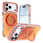 For iPhone 18 Pro Max / 17 Pro Max Magnetic Case Chameleon Gradient TPU + Acrylic Phone Cover with 360 Degree Rotating Kickstand