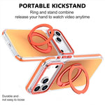 For iPhone 18 Pro Max / 17 Pro Max Magnetic Case Chameleon Gradient TPU + Acrylic Phone Cover with 360 Degree Rotating Kickstand