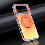 For iPhone 18 Pro Max / 17 Pro Max Magnetic Case Chameleon Gradient TPU + Acrylic Phone Cover with 360 Degree Rotating Kickstand