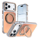 For iPhone 18 Pro Max / 17 Pro Max Magnetic Case Chameleon Gradient TPU + Acrylic Phone Cover with 360 Degree Rotating Kickstand