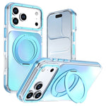 For iPhone 18 Pro Max / 17 Pro Max Magnetic Case Chameleon Gradient TPU + Acrylic Phone Cover with 360 Degree Rotating Kickstand
