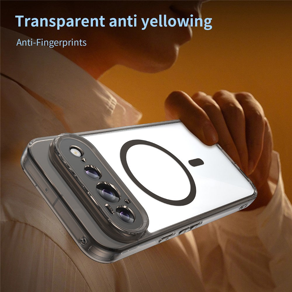 For Google Pixel 11 Pro Magnetic Case Clear PC + TPU Shockproof Phone Back Cover
