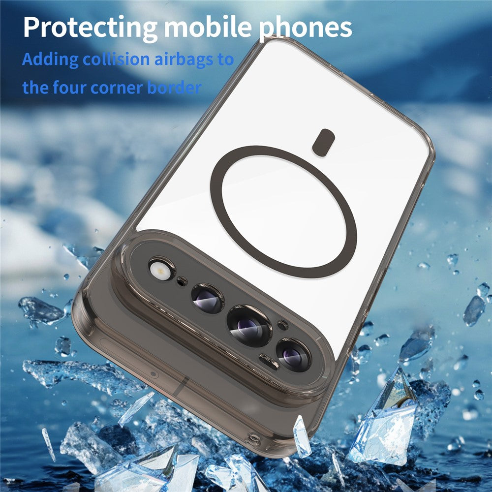 For Google Pixel 11 Pro Magnetic Case Clear PC + TPU Shockproof Phone Back Cover
