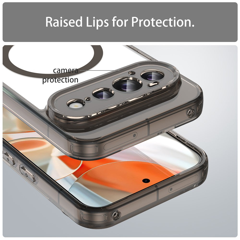 For Google Pixel 11 Pro Magnetic Case Clear PC + TPU Shockproof Phone Back Cover