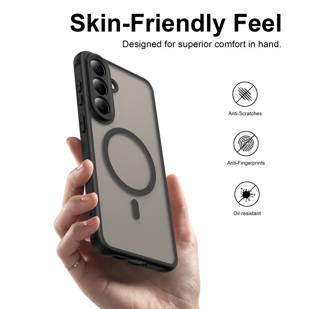 Til Samsung Galaxy S26 FE Magnetisk Cover Anti-fald Mat PC + TPU Telefoncover