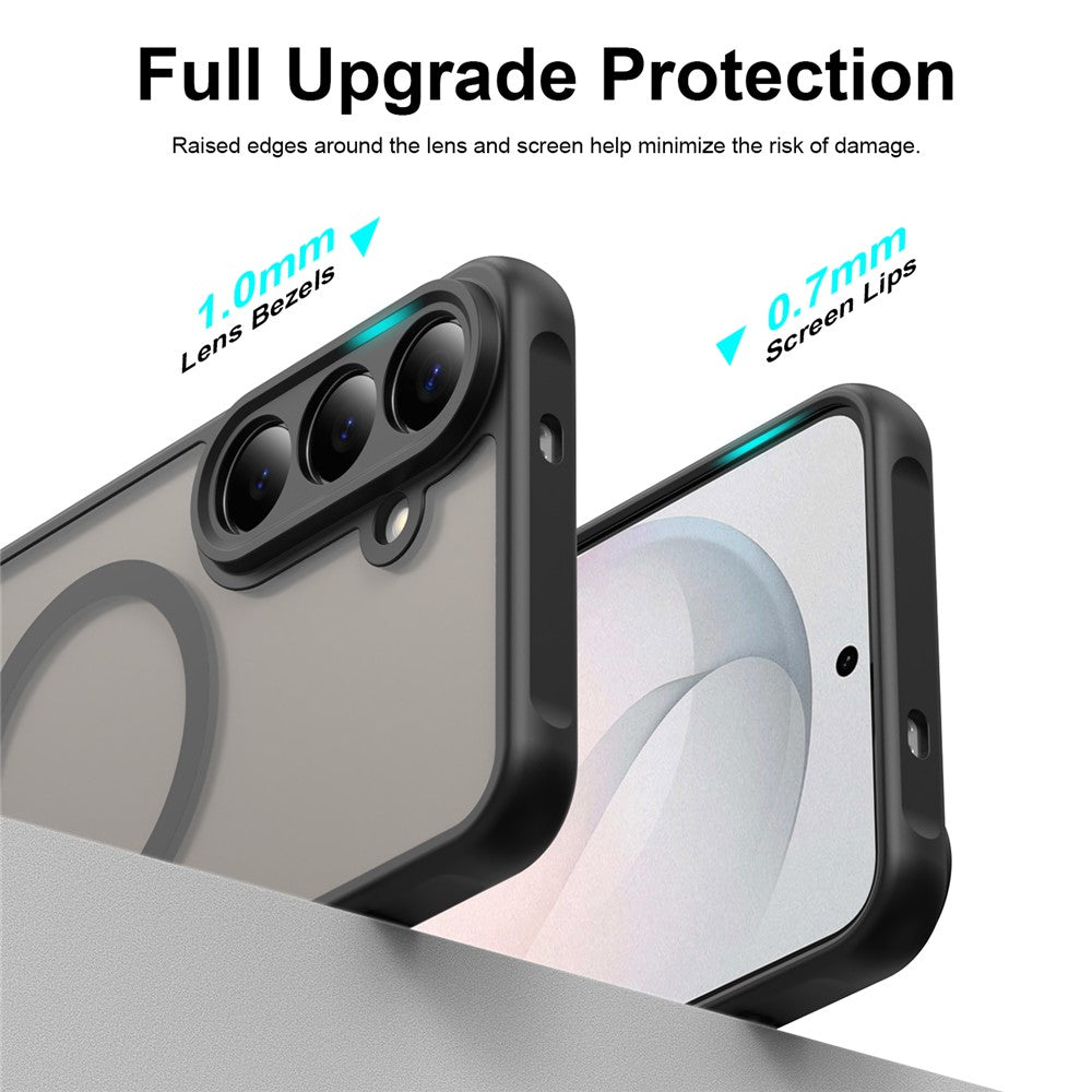 Til Samsung Galaxy S26 FE Magnetisk Cover Anti-fald Mat PC + TPU Telefoncover