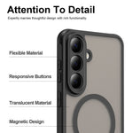 Til Samsung Galaxy S26 FE Magnetisk Cover Anti-fald Mat PC + TPU Telefoncover