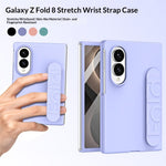 For Samsung Galaxy Z Fold8 Case Wristband Rubberized Hard PC Phone Cover