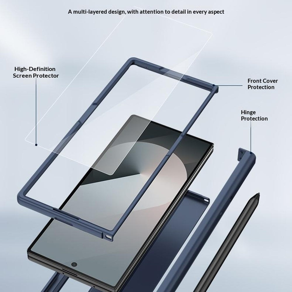 For Samsung Galaxy Z Fold8 Ultra Case Hinge Protection Hard PC Phone Cover with Screen Protector / Stylus