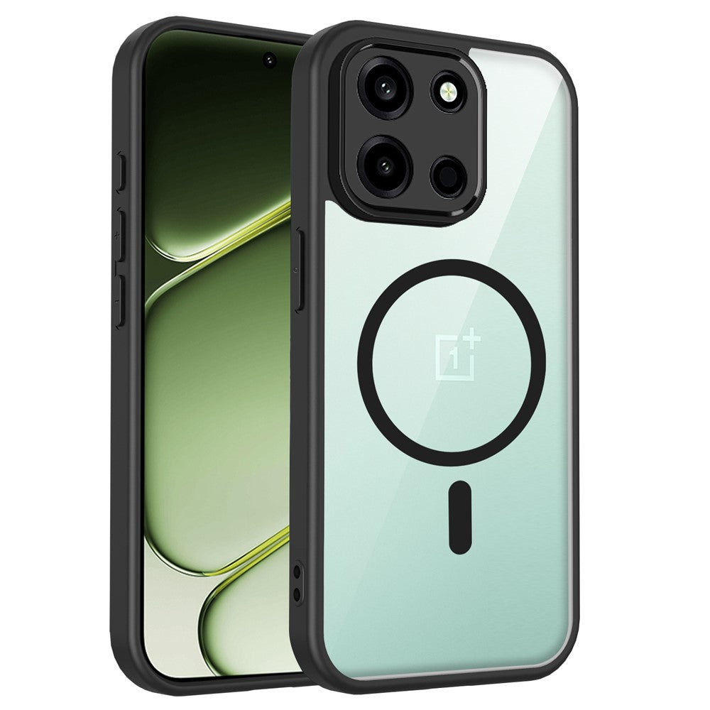 OnePlus Turbo 6 5G / Nord 6 5G Magnetiskt skal Transparent PC + TPU Stötsäkert Hudvänligt mobilskal