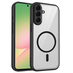 Til Samsung Galaxy A36 5G / A37 5G Magnetisk Etui Gennemsigtigt PC + TPU Stødsikkert Hudvenligt Telefoncover