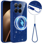 For Xiaomi 17T Pro Magnetic Case Glitter TPU Shockproof Phone Cover with Lanyard