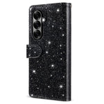 For Samsung Galaxy Z Fold8 Ultra PU + PC Stand Case Glitter Phone Leather Cover Zipper Pocket with Strap